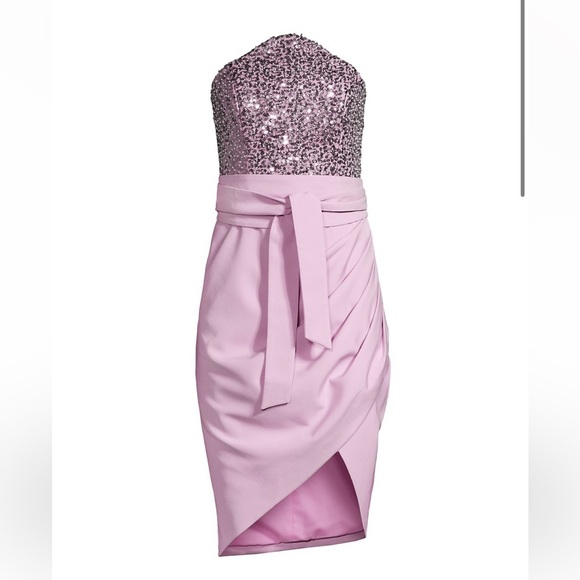 Lavish Alice: Sequin Bandeau Embellished Dress with BELT ๐ - Picture 11 of 14